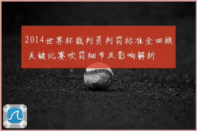 2014世界杯裁判员判罚标准全回顾 关键比赛吹罚细节及影响解析