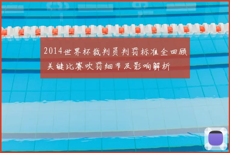 2014世界杯裁判员判罚标准全回顾 关键比赛吹罚细节及影响解析
